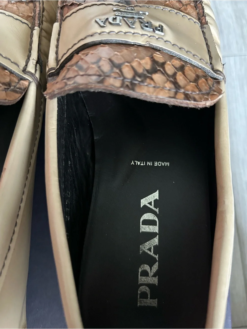 Prada men’s leather